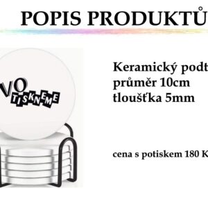 Keramický kulatý podtácek